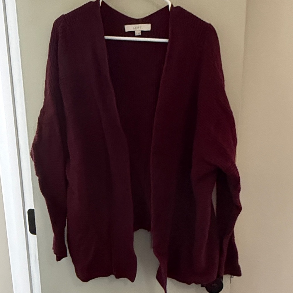 LOFT Deep Red Women's Cardigan